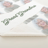 Custom Photo Collage Great Grandma Personalized  シェルパブランケット (3/4)