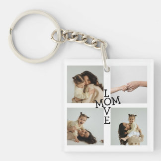 Custom Photo Collage Mom Keychain キーホルダー