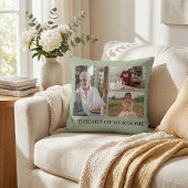 Custom Photo Collage Mother's Day | Sage Green クッション