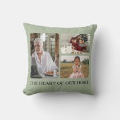 Custom Photo Collage Mother's Day | Sage Green クッション (正面)