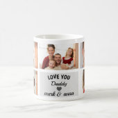 Custom Photo Collage Mug for Dad コーヒーマグカップ (中央)