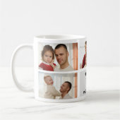 Custom Photo Collage Mug for Dad コーヒーマグカップ (左)