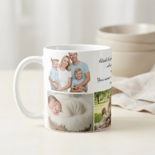 Custom Photo Collage Mug – Your Photo & Your Text コーヒーマグカップ