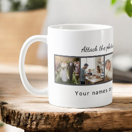 Custom Photo Collage Mug – Your Photo & Your Text コーヒーマグカップ