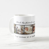Custom Photo Collage Mug – Your Photo & Your Text  コーヒーマグカップ (正面左)