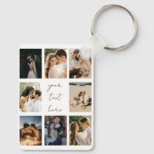 Custom Photo Collage Personalized Picture Family キーホルダー (裏面)