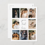 Custom Photo Collage Personalized Picture Family シーズンポストカード (正面/裏面)