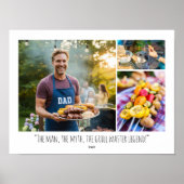 Custom Photo Collage Poster Family Quote Modern ポスター (正面)