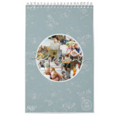 Custom photo collage Rose Line Art 2026 カレンダー (カバー)