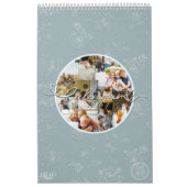 Custom photo collage Rose Line Art 2026 カレンダー (カバー)