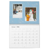 Custom photo collage Rose Line Art 2026 カレンダー (1月 2026)