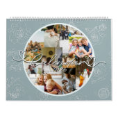 Custom photo collage Rose Line Art 2026 カレンダー (カバー)