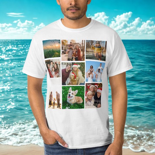 Custom Photo Collage Shirt, Custom 9 Photos   Tシャツ