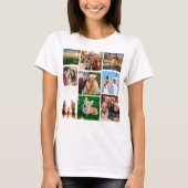 Custom Photo Collage Shirt, Custom 9 Photos   Tシャツ (正面)