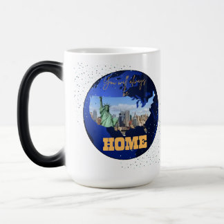 Custom Photo Country Map You Will Always Be Home M モーフィングマグカップ