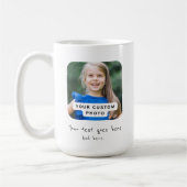 Custom photo, create your own コーヒーマグカップ (左)