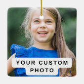Custom photo, create your own セラミックオーナメント (裏面)