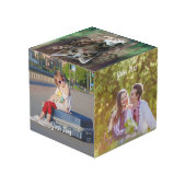 Custom Photo Cube with Text Personalized Design フォトキューブ (裏面アングル)