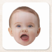 Custom Photo, Custom Photo Face スクエアペーパーコースター (正面)