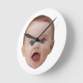 Custom Photo, Custom Photo Face ラウンド壁時計 (傾斜)