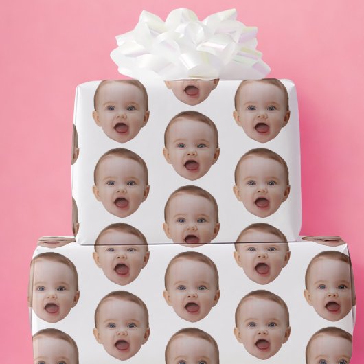 Custom Photo, Custom Photo Face ラッピングペーパー
