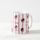 Custom Photo Cute Bow Pattern Mug for Father's Day コーヒーマグカップ (正面右)