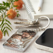 Custom Photo "DADDY'' Modern キーホルダー (正面右)