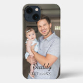 Custom Photo "DADDY'' new father iPhoneケース (裏面)