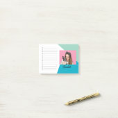 Custom Photo Dog Lover Name Check List ポストイット (デスク上)
