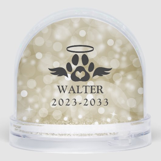 Custom Photo Dog Memorial Loved Beyond Words (裏面)