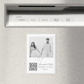 Custom Photo editable Wedding Save the Date magnet マグネット (インサイチュ (食洗機))