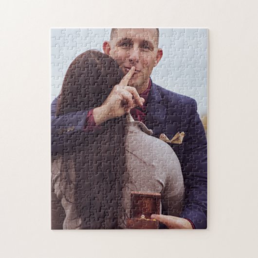 Custom photo engagement  ジグソーパズル (縦)