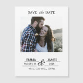Custom Photo Engagement Save the Date magnet (正面)