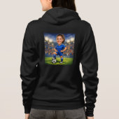 Custom Photo-Face Soccer/Football Star Caricature パーカ (裏面)