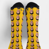 Custom Photo Face Socks ソックス (上部)