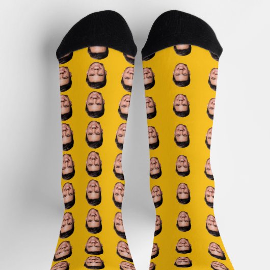 Custom Photo Face Socks ソックス (上部)