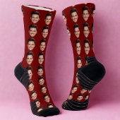 Custom Photo Face Socks, Funny Personalized Gift  ソックス