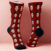 Custom Photo Face Socks, Funny Personalized Gift ソックス