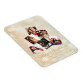 Custom Photo Family Christmas Tree Happy New Year マグネット (右側)