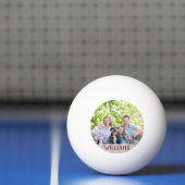 Custom Photo Family Collage Simple Elegant Picture 卓球ボール (ネット)