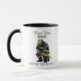 Custom Photo Firefighter For Dad Git Mug マグカップ