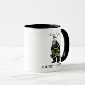 Custom Photo Firefighter For Dad Git Mug マグカップ (正面右)
