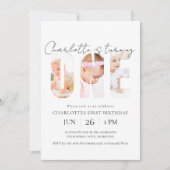 Custom Photo First Birthday Invitation 招待状 (正面)