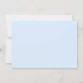 Custom Photo First Holy Communion Blue サンキューカード (裏面)