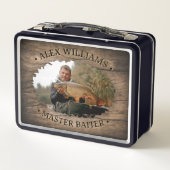 Custom Photo Fishing Box, Fisherman Gift for Dad メタルランチボックス (裏面)