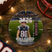 Custom Photo Football Player セラミックオーナメント