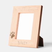Custom Photo Frame Puppy 1st Christmas, 5 x 7" レーザー彫刻フレーム (左)
