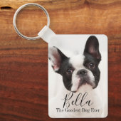 Custom Photo French Bulldog Personalized キーホルダー (正面)