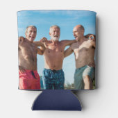 Custom Photo Friends Group Personalized Fun 缶クーラー (裏面)
