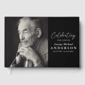 Custom Photo Funeral Sympathy ゲストブック (正面)